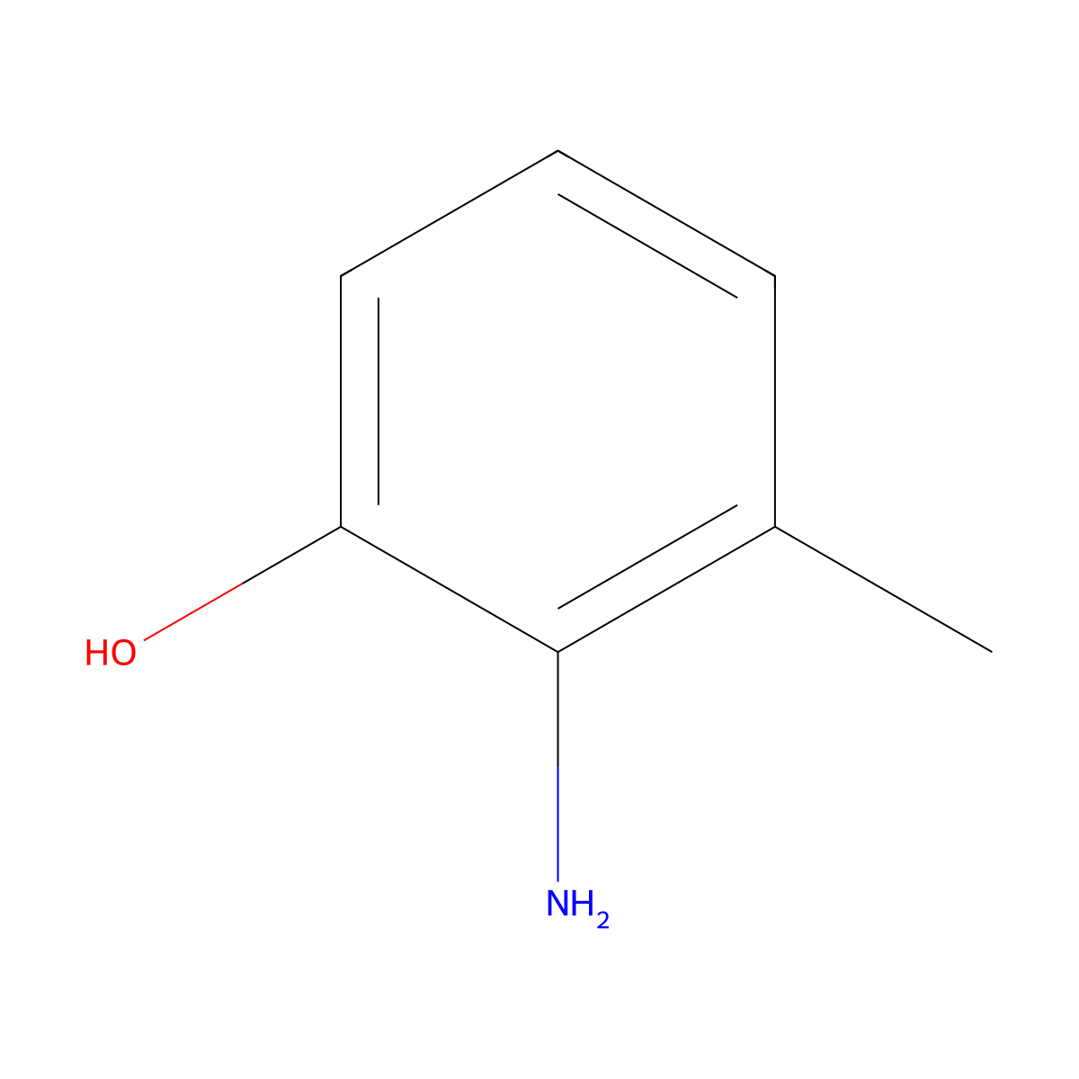 2-Amino-m-cresol molecular structure, CAS 2835-97-4