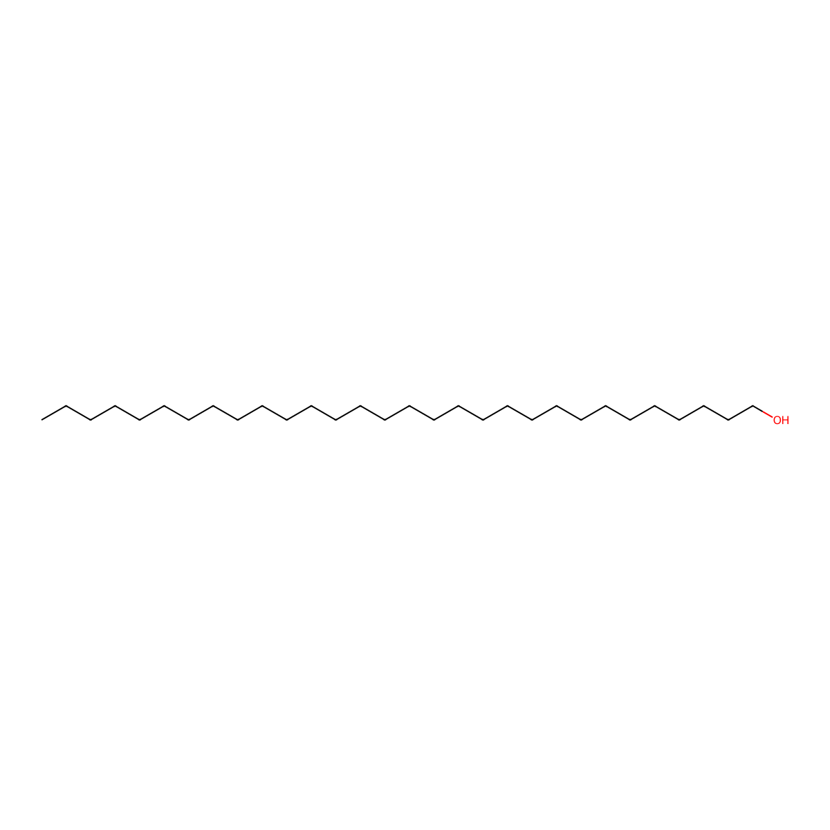 1-Triacontanol molecular structure, CAS 28351-05-5