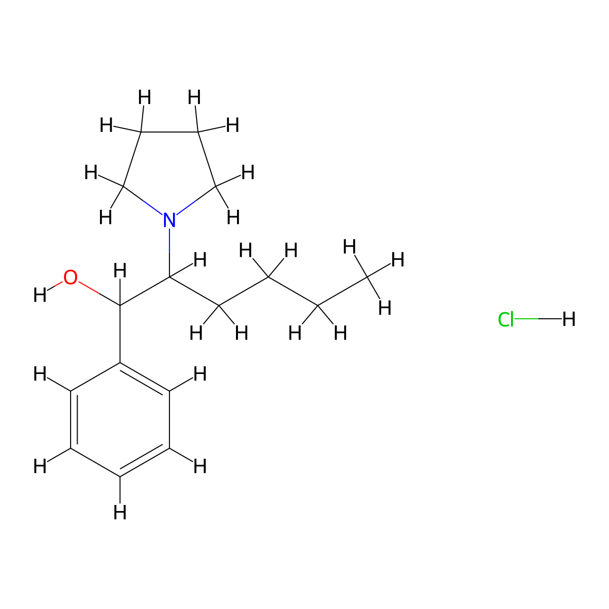 alpha-Pyrrolidinohexanophenone metabolite (hydrochloride) molecular structure, CAS 2835138-22-0