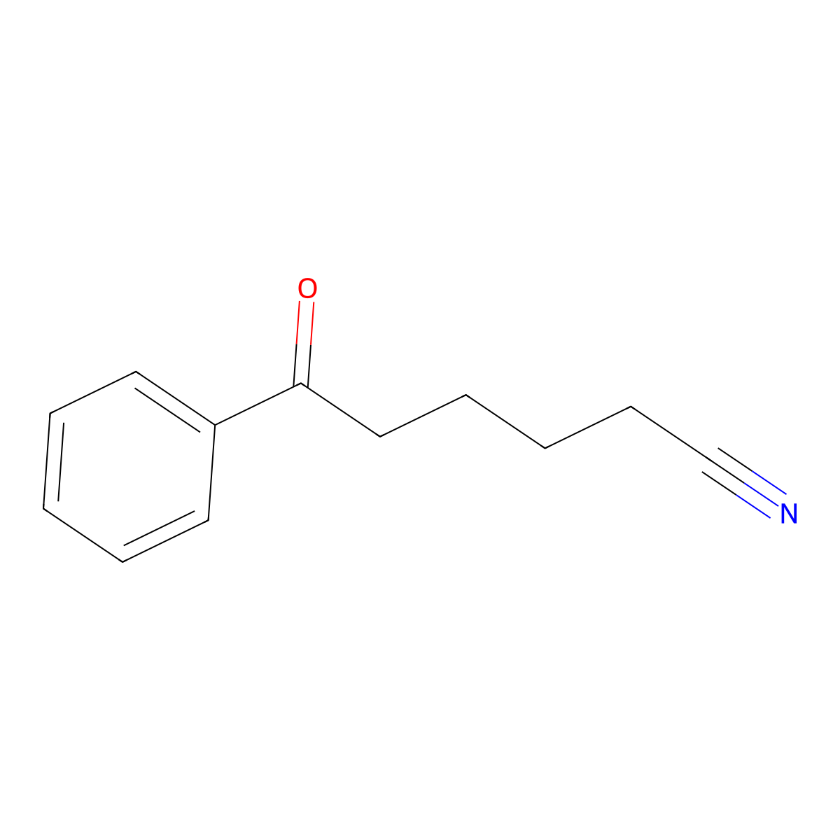 6-Oxo-6-phenylhexanenitrile molecular structure, CAS 28353-03-9