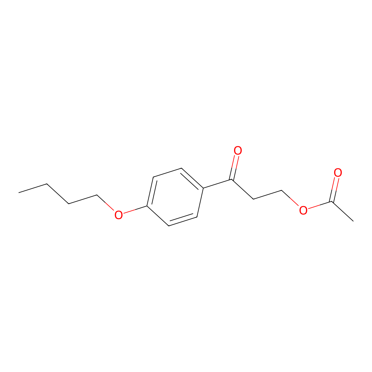 3-(4-Butoxyphenyl)-3-oxopropyl acetate molecular structure, CAS 2835362-80-4