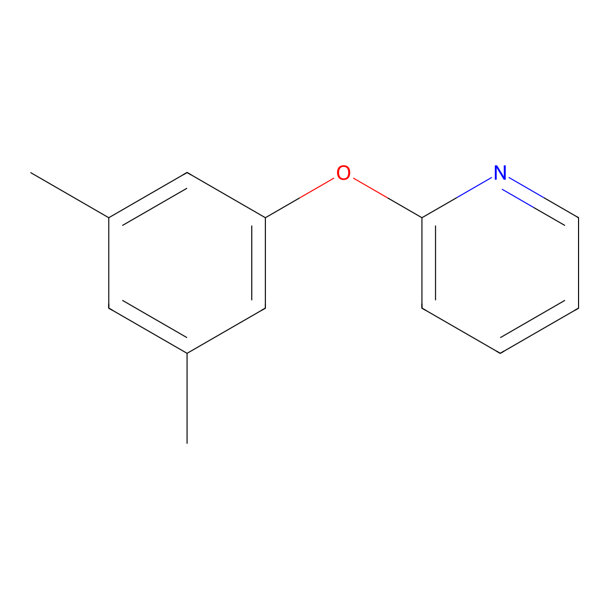 2-(3,5-Dimethylphenoxy)pyridine molecular structure, CAS 28355-47-7