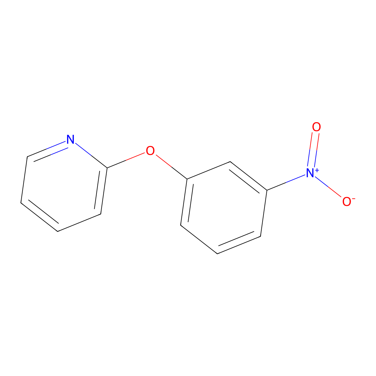 2-(3-Nitrophenoxy)pyridine molecular structure, CAS 28355-48-8