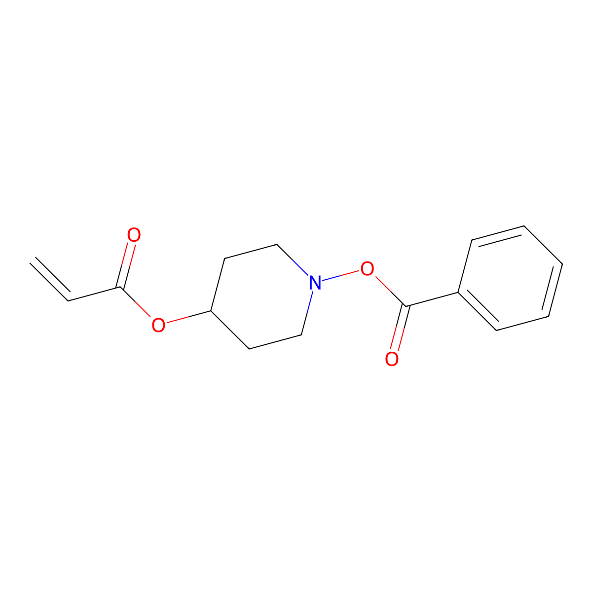 4-(Prop-2-enoyloxy)piperidin-1-yl benzoate molecular structure, CAS 2835501-06-7