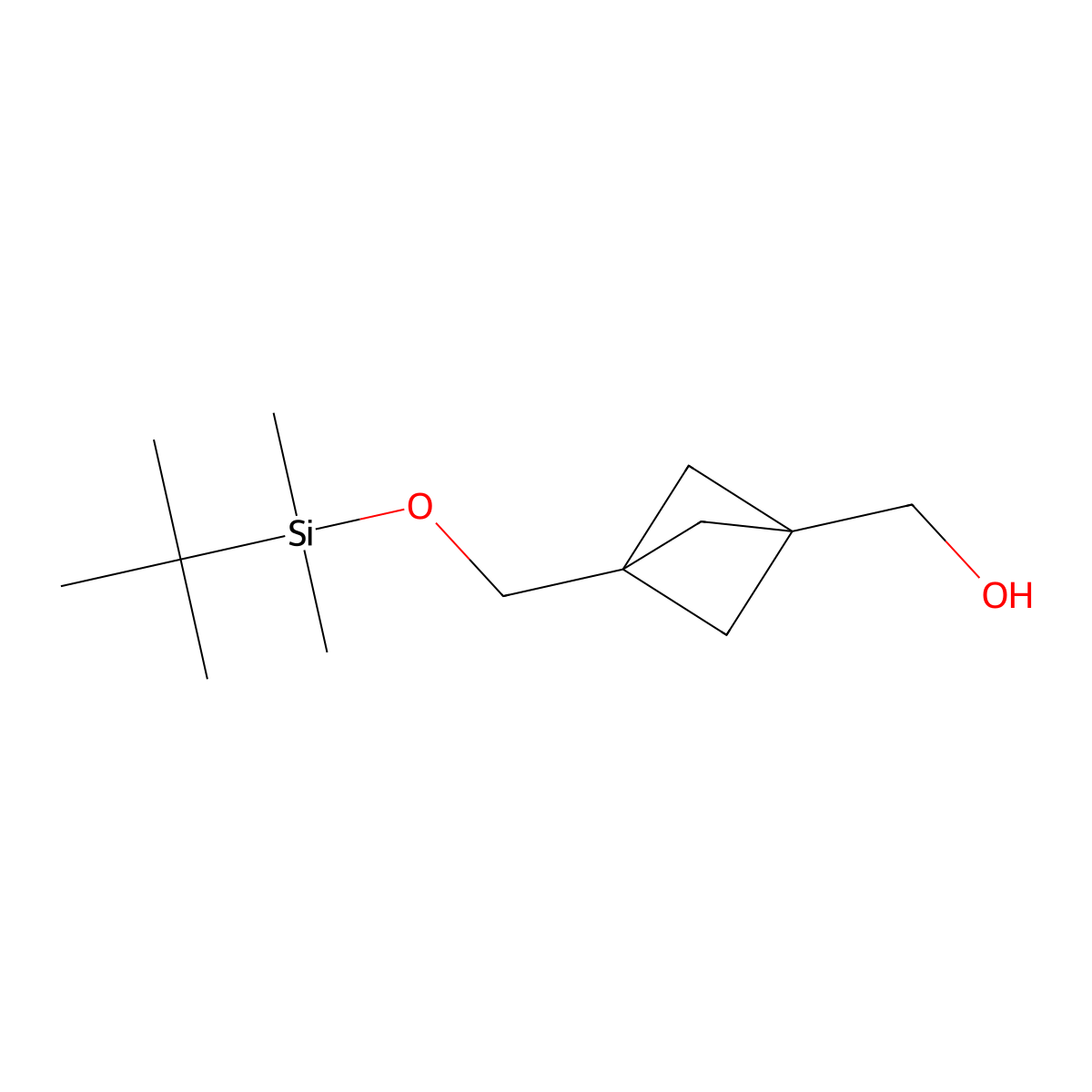 (3-(((Tert-butyldimethylsilyl)oxy)methyl)bicyclo[1.1.1]pentan-1-YL)methanol molecular structure, CAS 2835542-75-9
