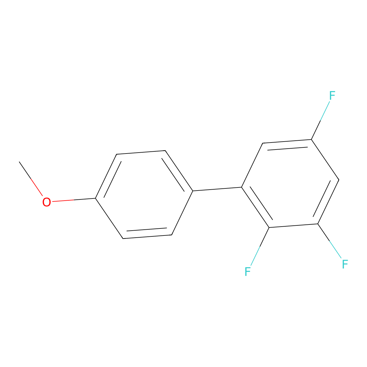 2,3,5-Trifluoro-4'-methoxy-1,1'-biphenyl molecular structure, CAS 2835571-89-4