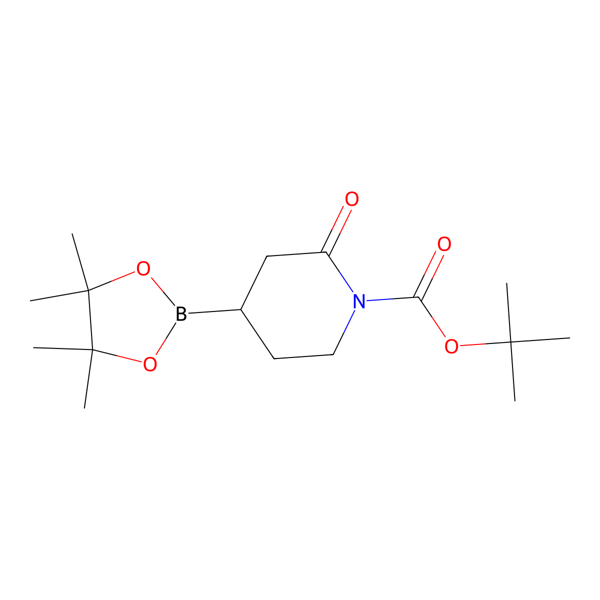 Tert-butyl 2-oxo-4-(4,4,5,5-tetramethyl-1,3,2-dioxaborolan-2-YL)piperidine-1-carboxylate molecular structure, CAS 2835577-53-0