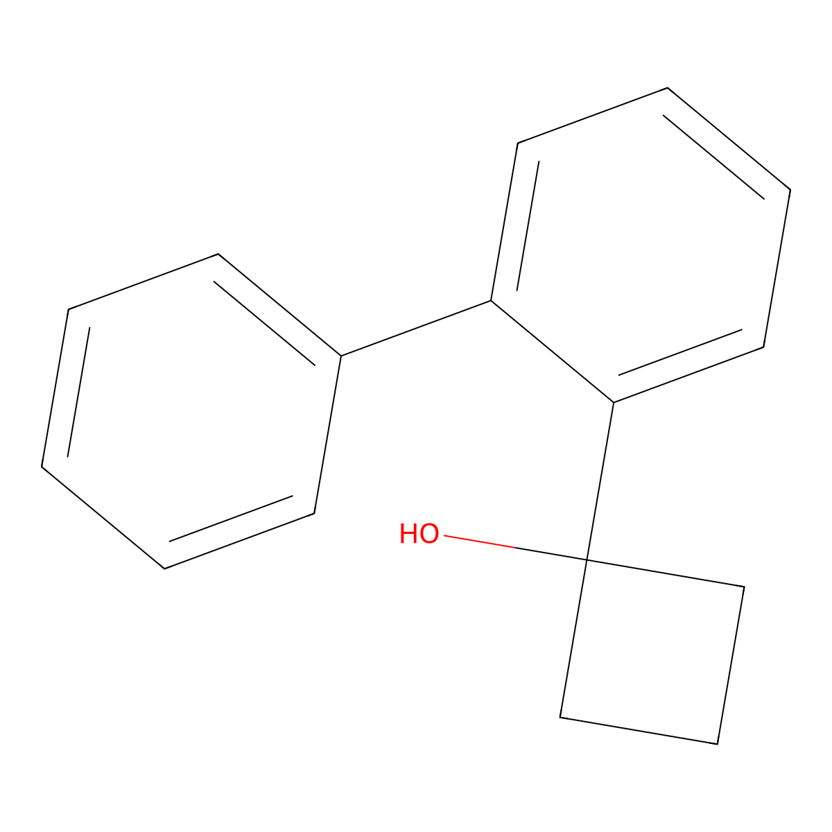 1-([1,1'-Biphenyl]-2-yl)cyclobutanol molecular structure, CAS 2835579-88-7