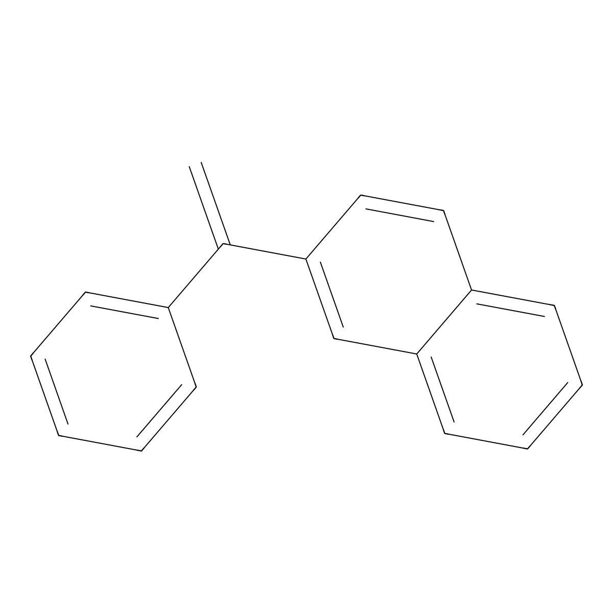 2-(1-Phenylethenyl)naphthalene molecular structure, CAS 28358-66-9