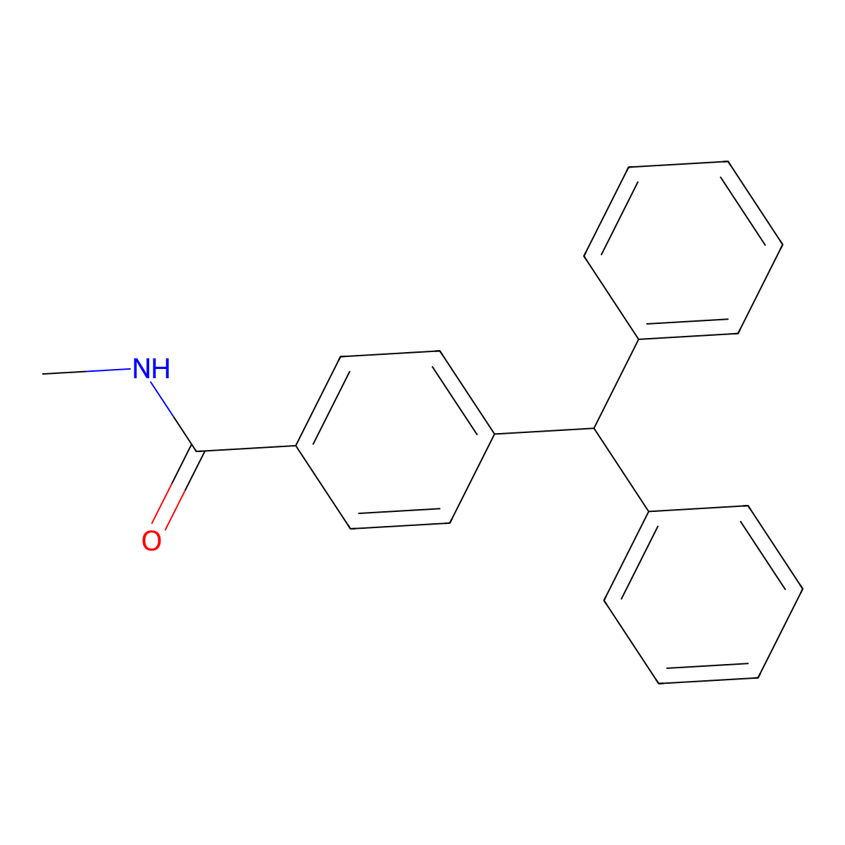 4-(Diphenylmethyl)-N-methylbenzamide molecular structure, CAS 283589-40-2