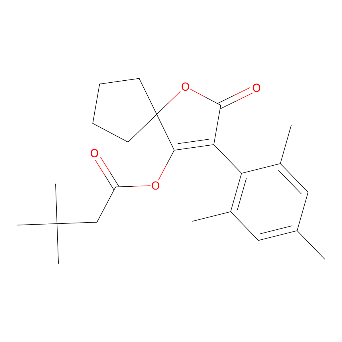 Spiromesifen molecular structure, CAS 283594-90-1