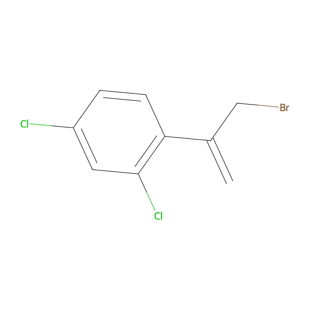 1-(3-Bromoprop-1-en-2-yl)-2,4-dichlorobenzene molecular structure, CAS 283598-73-2