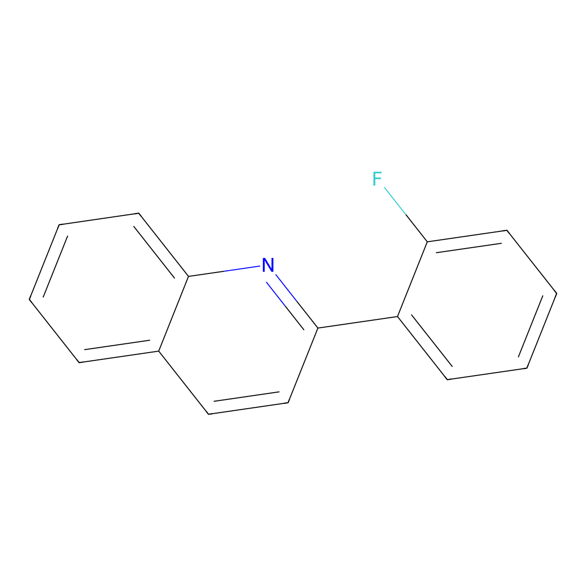 2-(2-Fluorophenyl)quinoline molecular structure, CAS 2836-41-1