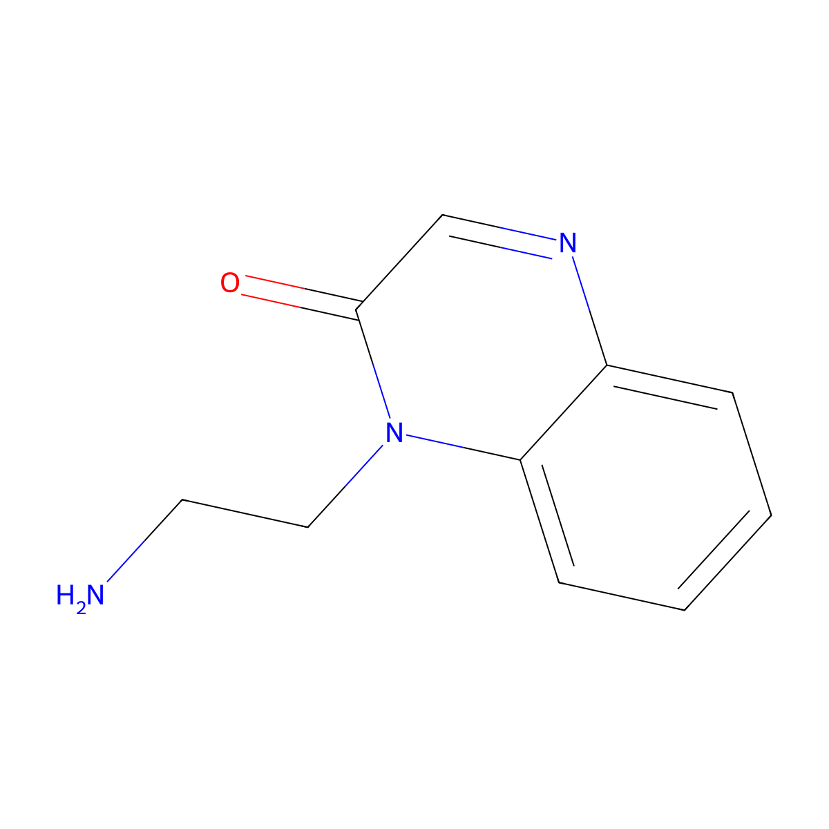 1-(2-aminoethyl)quinoxalin-2(1H)-one molecular structure, CAS 283604-45-5