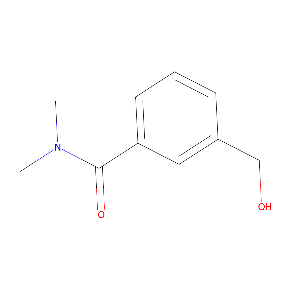 3-(Hydroxymethyl)-N,N-dimethylbenzamide molecular structure, CAS 283608-49-1