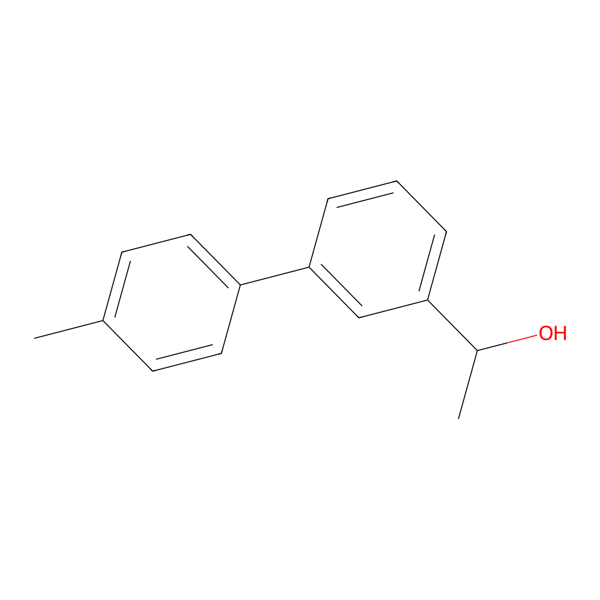 1-(4'-Methyl[1,1'-biphenyl]-3-yl)ethan-1-ol molecular structure, CAS 283608-70-8