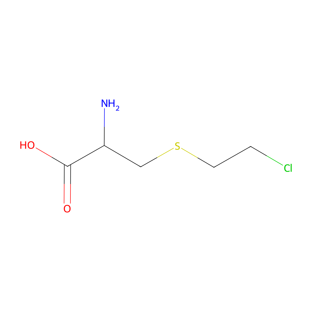 S-(2-Chloroethyl)cysteine molecular structure, CAS 28361-96-8