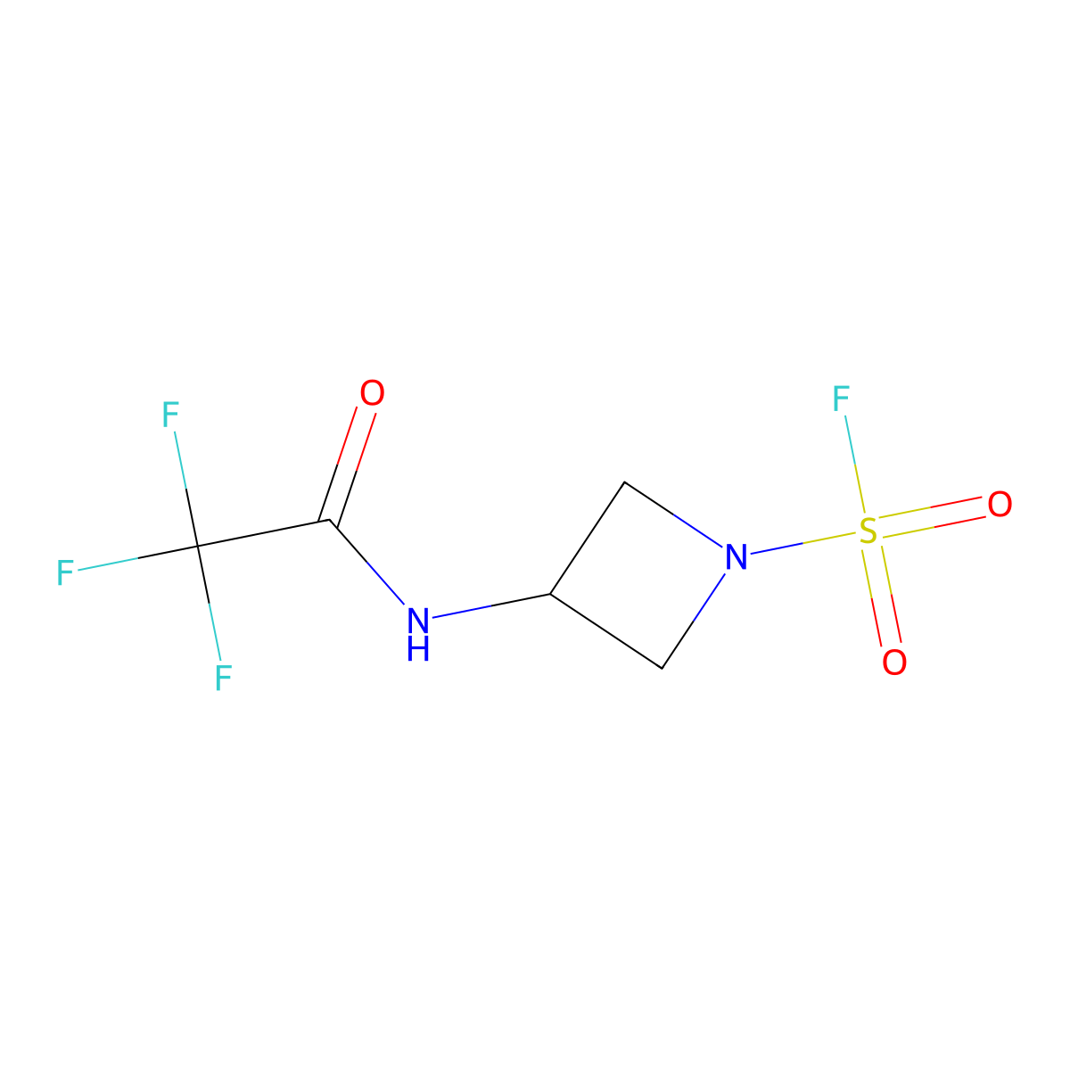 3-(Trifluoroacetamido)azetidine-1-sulfonyl fluoride molecular structure, CAS 2836204-13-6