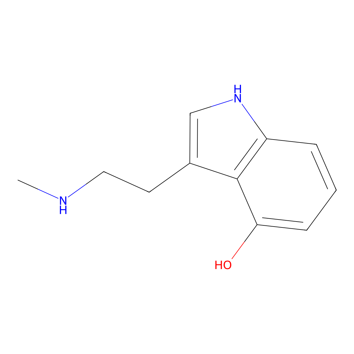 Norpsilocin molecular structure, CAS 28363-70-4