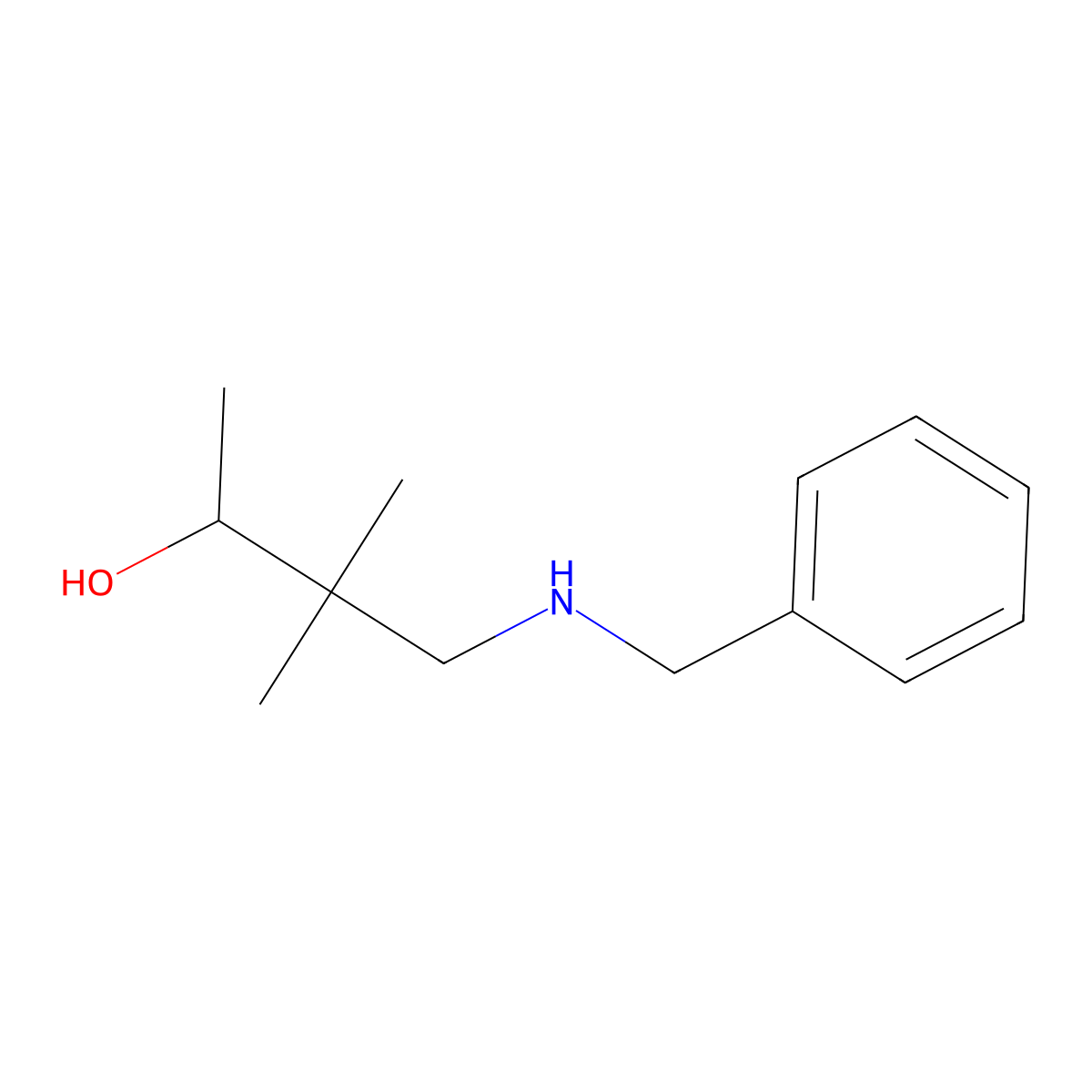 4-(Benzylamino)-3,3-dimethylbutan-2-ol molecular structure, CAS 2836623-17-5