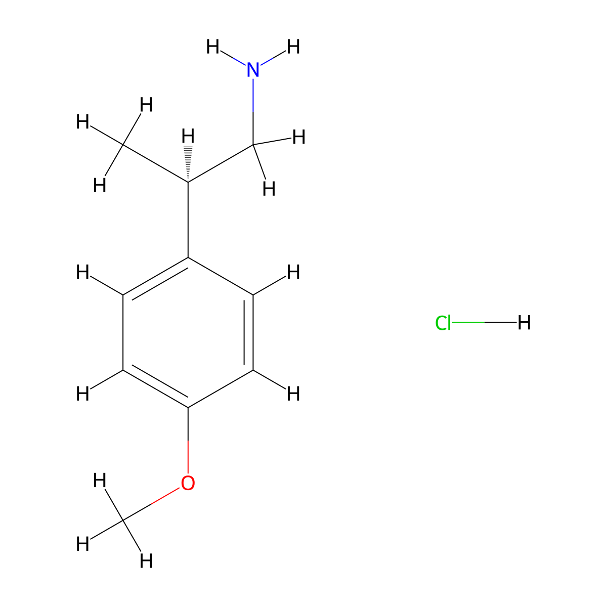 (2R)-2-(4-methoxyphenyl)propan-1-amine hydrochloride molecular structure, CAS 2837194-52-0
