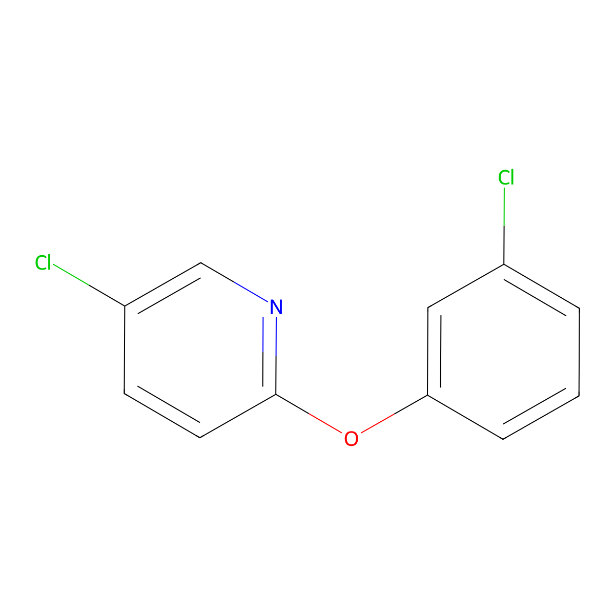 5-Chloro-2-(3-chlorophenoxy)pyridine molecular structure, CAS 28373-53-7