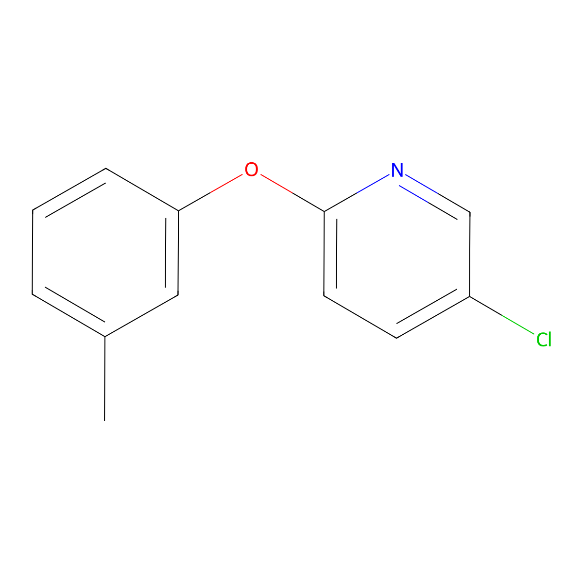5-Chloro-2-(3-methylphenoxy)pyridine molecular structure, CAS 28373-60-6