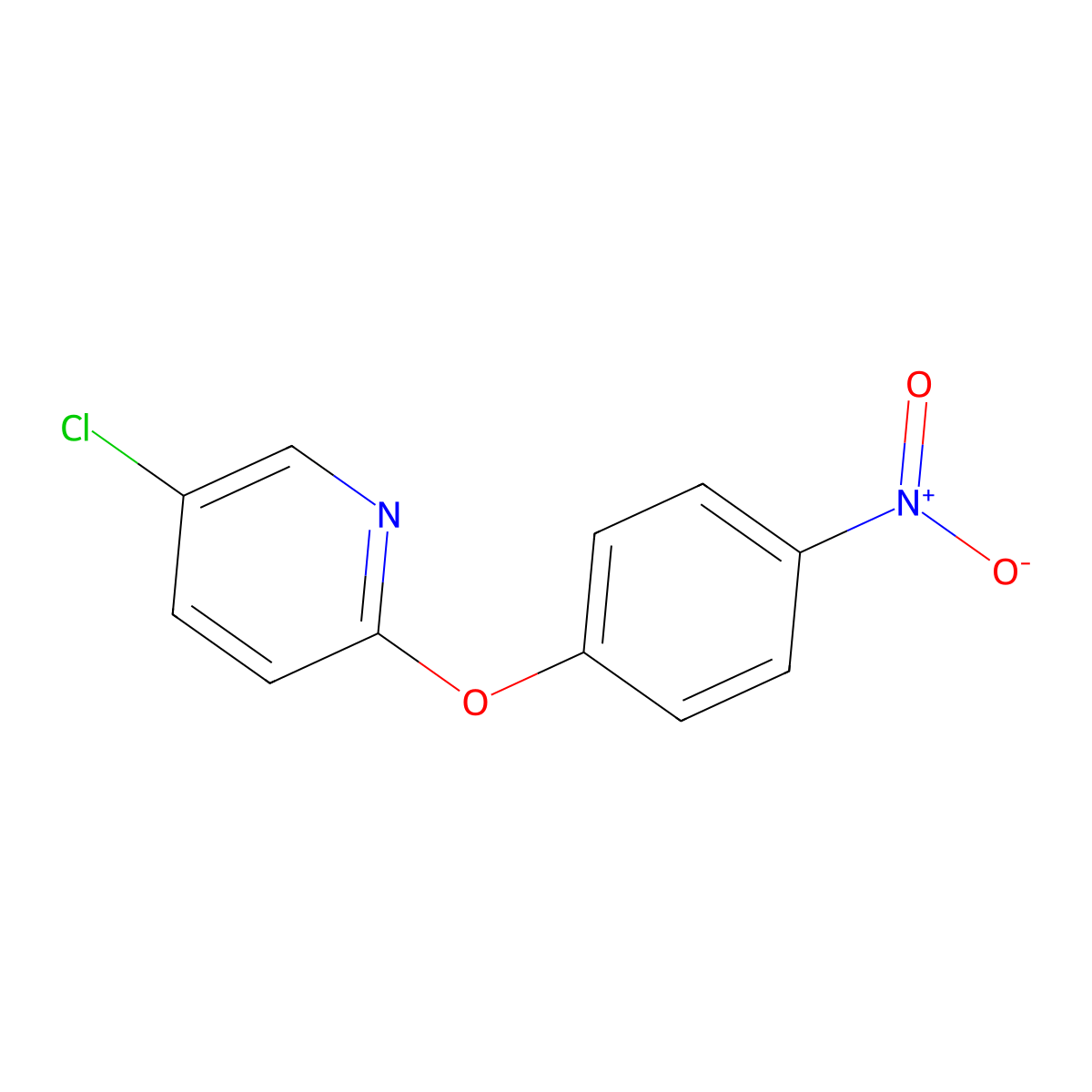 5-Chloro-2-(4-nitrophenoxy)pyridine molecular structure, CAS 28373-63-9