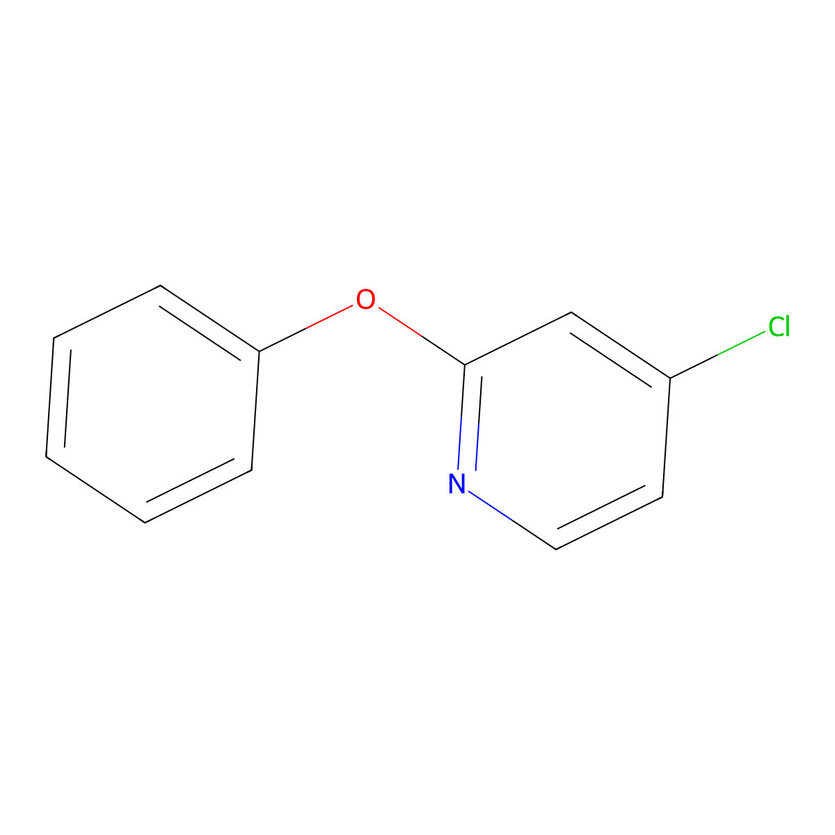 4-Chloro-2-phenoxypyridine molecular structure, CAS 28373-64-0