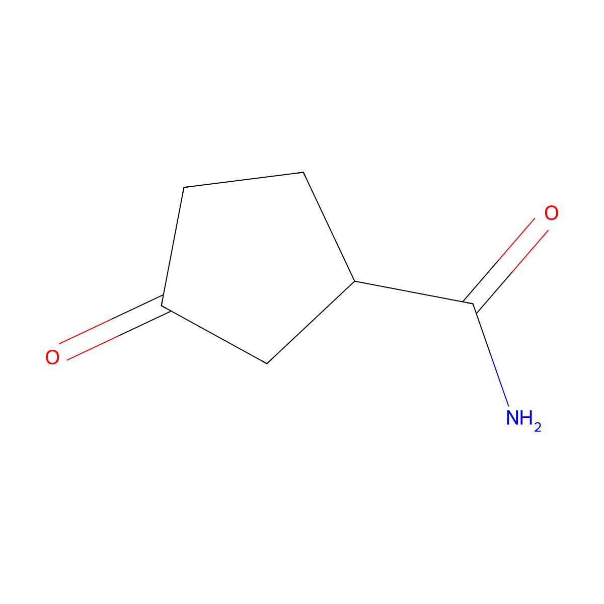 3-Oxocyclopentanecarboxamide molecular structure, CAS 2837598-91-9