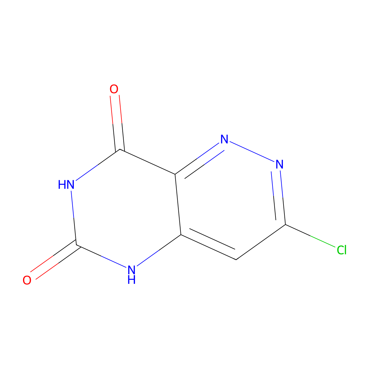 3-Chloropyrimido[5,4-C]pyridazine-6,8(5H,7H)-dione molecular structure, CAS 2837903-50-9