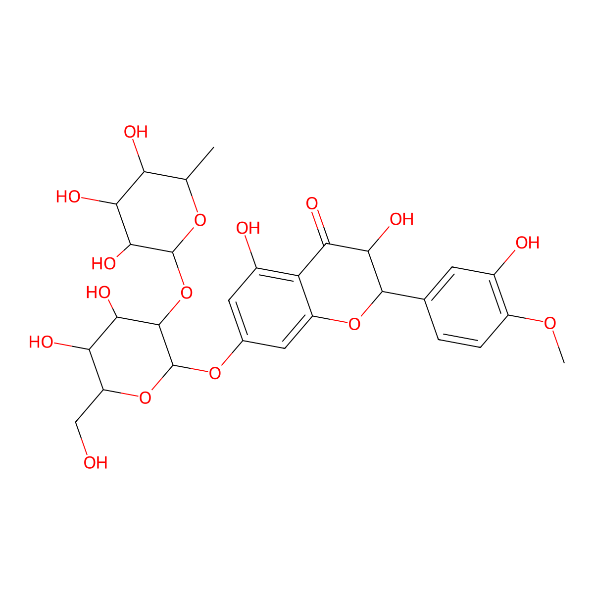 7-Neohesperidosides molecular structure, CAS 28383-41-7