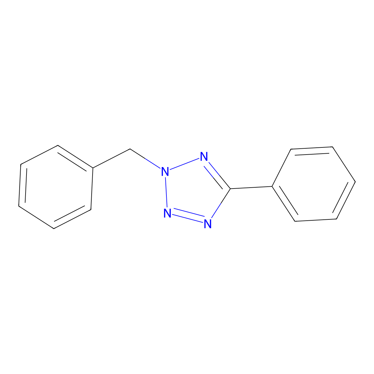 2-Benzyl-5-phenyl-2h-tetrazole molecular structure, CAS 28386-89-2