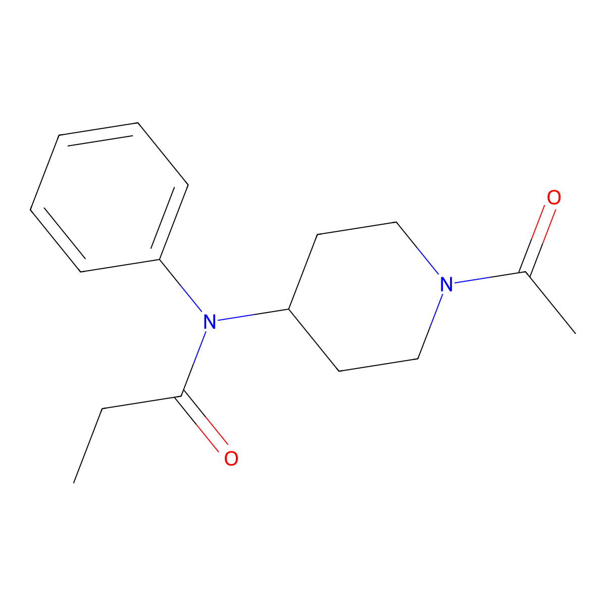 N-acetyl Norfentanyl molecular structure, CAS 2838841-49-7
