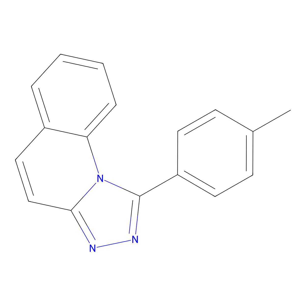 1-(4-Methylphenyl)-[1,2,4]triazolo[4,3-a]quinoline molecular structure, CAS 2839-85-2