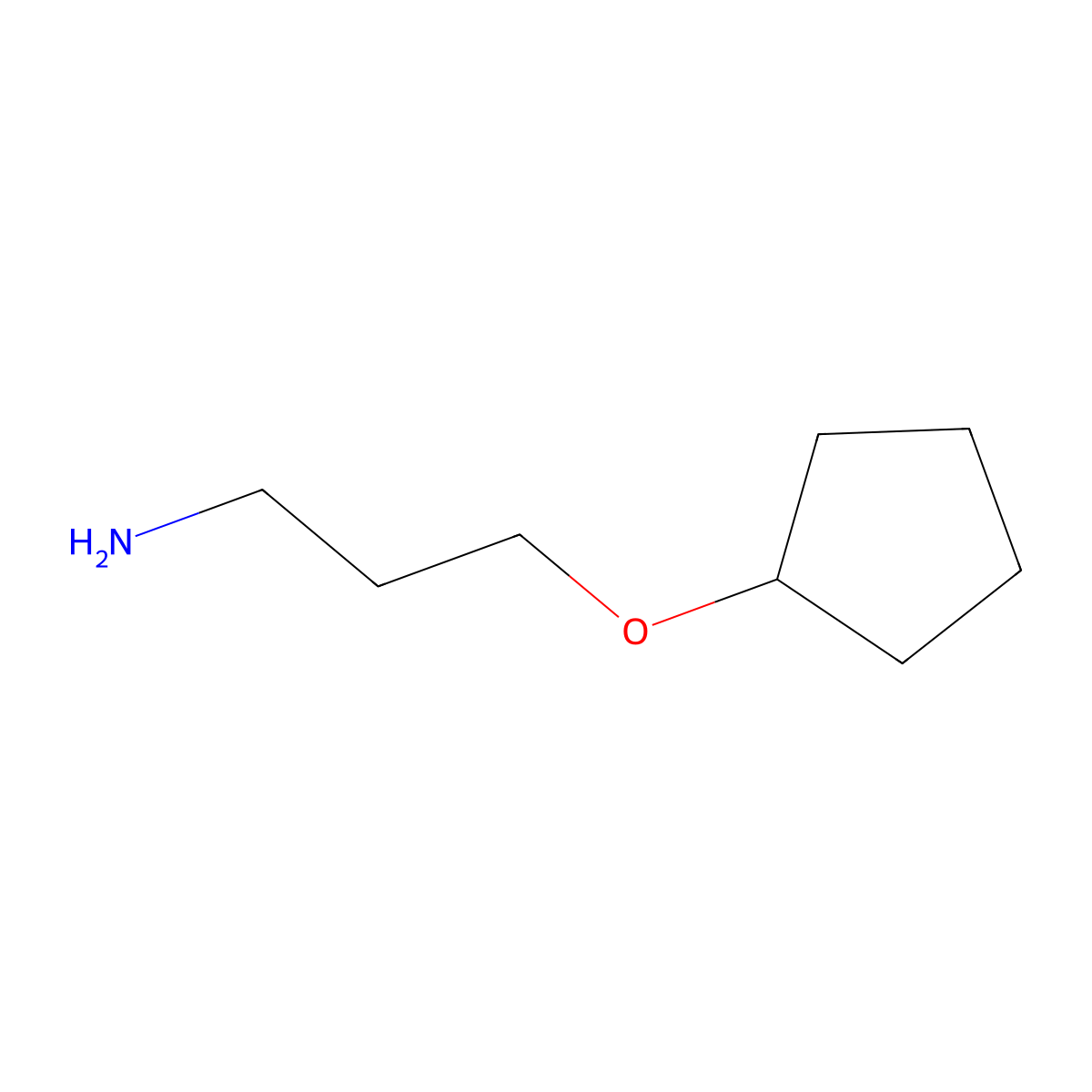 (3-Aminopropoxy)cyclopentane molecular structure, CAS 2839-90-9