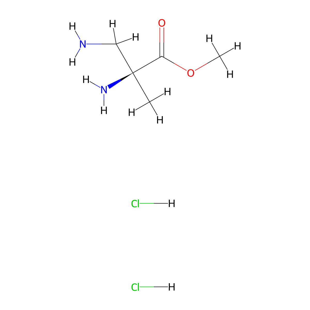 methyl(2S)-2,3-diamino-2-methylpropanoatedihydrochloride molecular structure, CAS 2839128-46-8