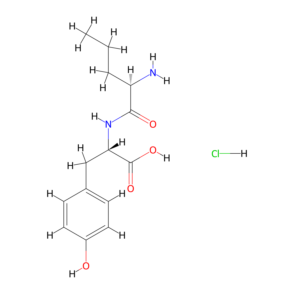 (2S)-2-[(2R)-2-aminopentanamido]-3-(4-hydroxyphenyl)propanoic acid hydrochloride molecular structure, CAS 2839128-77-5
