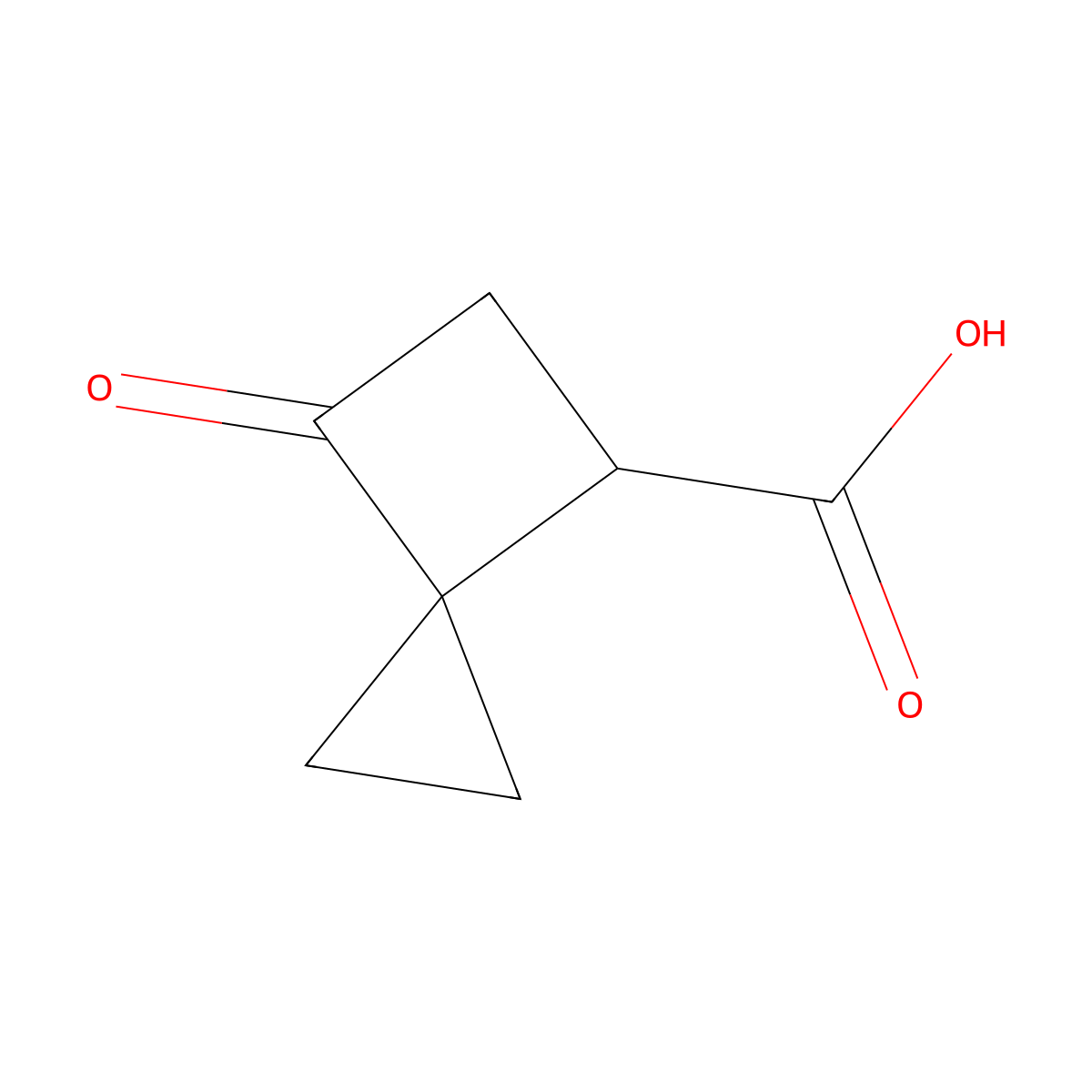 6-Oxospiro(2.3)hexane-4-carboxylic acid molecular structure, CAS 2839138-43-9
