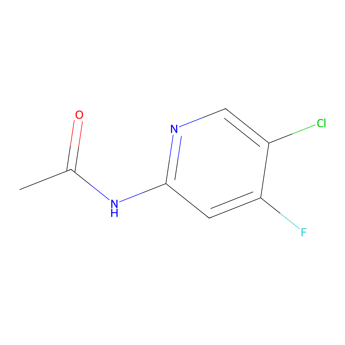 N-(5-chloro-4-fluoropyridin-2-yl)acetamide molecular structure, CAS 2839138-54-2