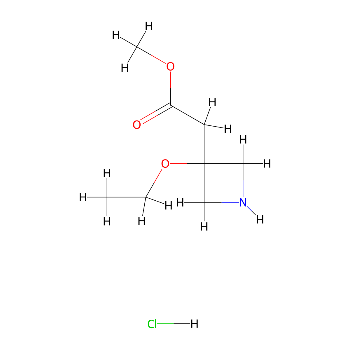 Methyl2-(3-ethoxyazetidin-3-yl)acetatehydrochloride molecular structure, CAS 2839138-59-7