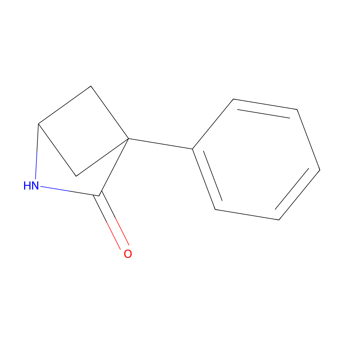 4-Phenyl-2-azabicyclo[2.1.1]hexan-3-one molecular structure, CAS 2839138-68-8