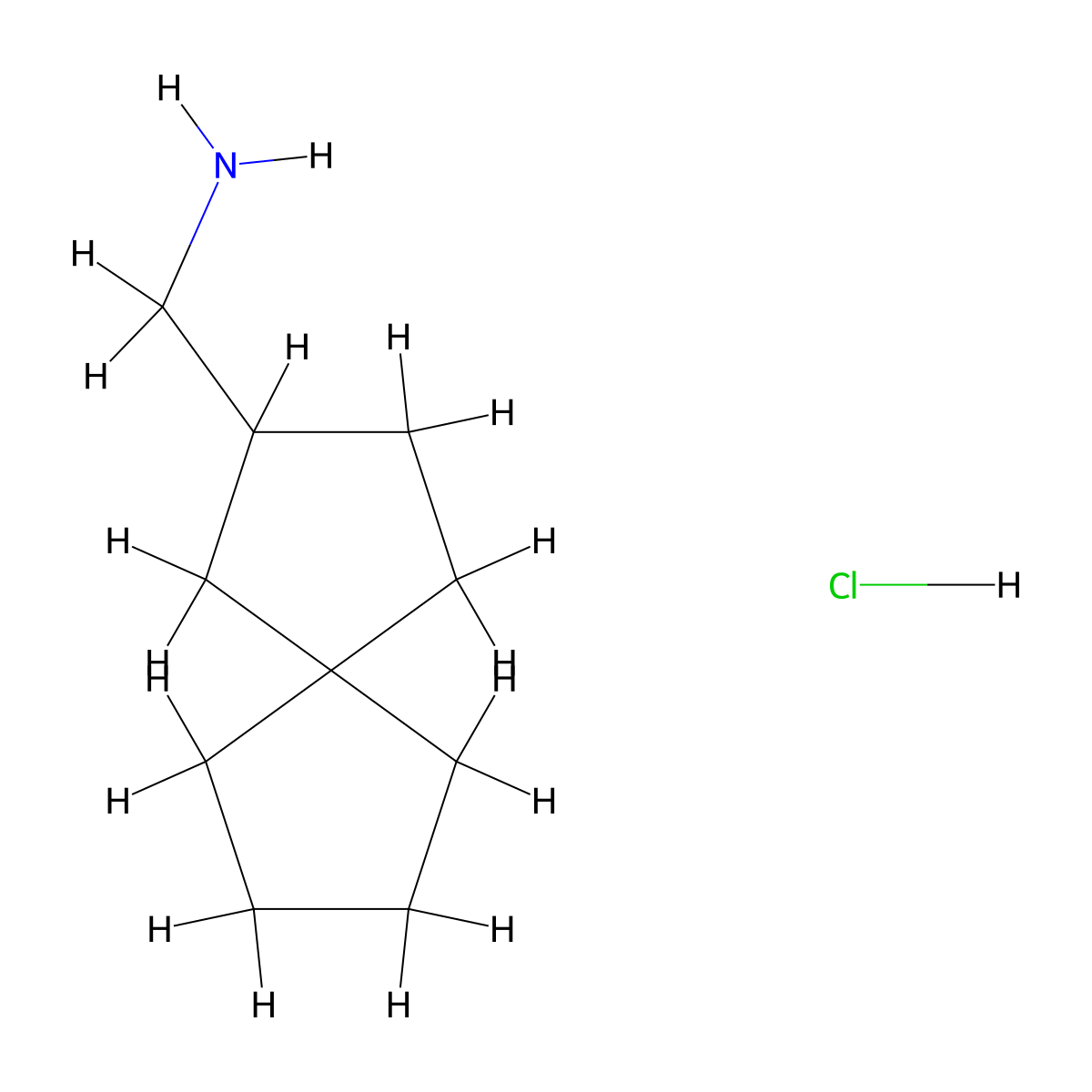 1-{Spiro[4.4]nonan-2-yl}methanamine hydrochloride molecular structure, CAS 2839138-74-6