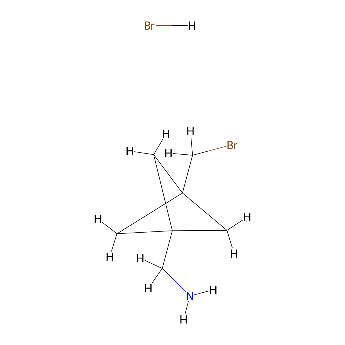 1-[3-(Bromomethyl)bicyclo[1.1.1]pentan-1-yl]methanamine hydrobromide molecular structure, CAS 2839138-75-7