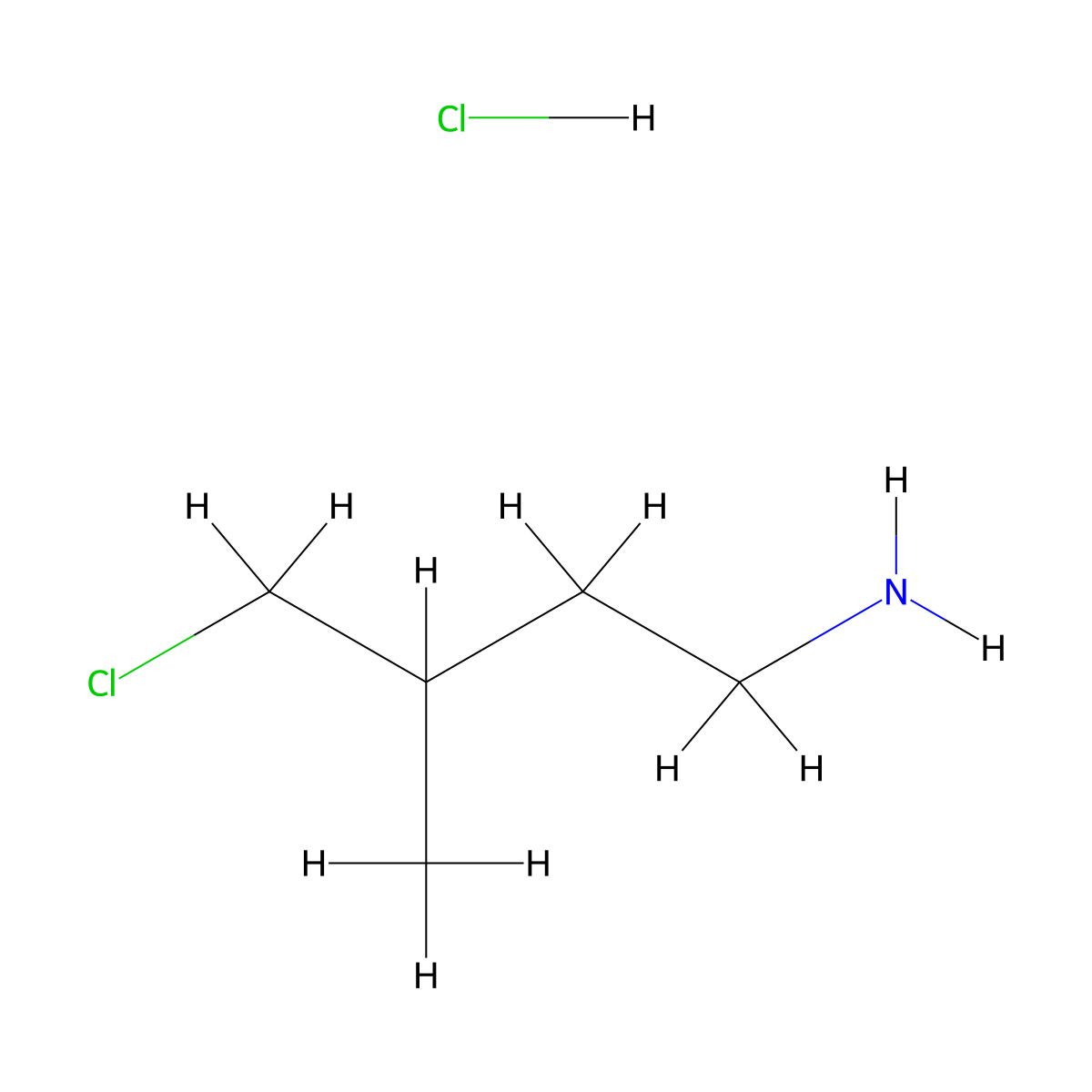 4-Chloro-3-methylbutan-1-amine hydrochloride molecular structure, CAS 2839138-87-1