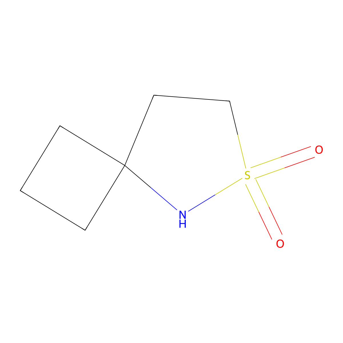 6Lambda6-thia-5-azaspiro(3.4)octane-6,6-dione molecular structure, CAS 2839138-93-9