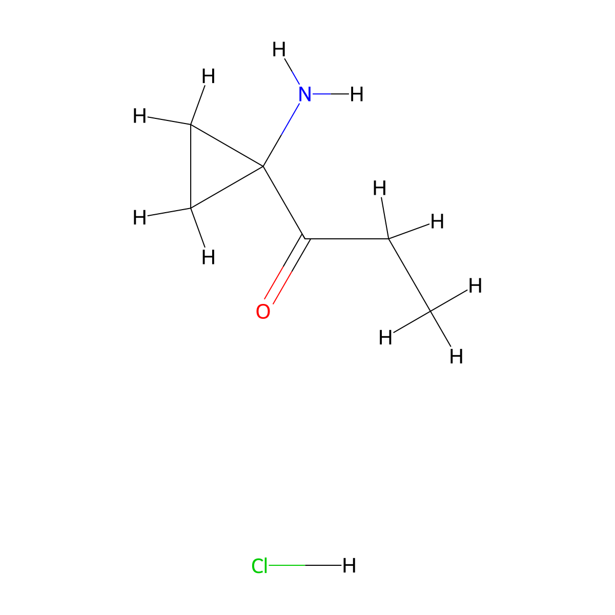 1-(1-Aminocyclopropyl)propan-1-one hydrochloride molecular structure, CAS 2839139-06-7