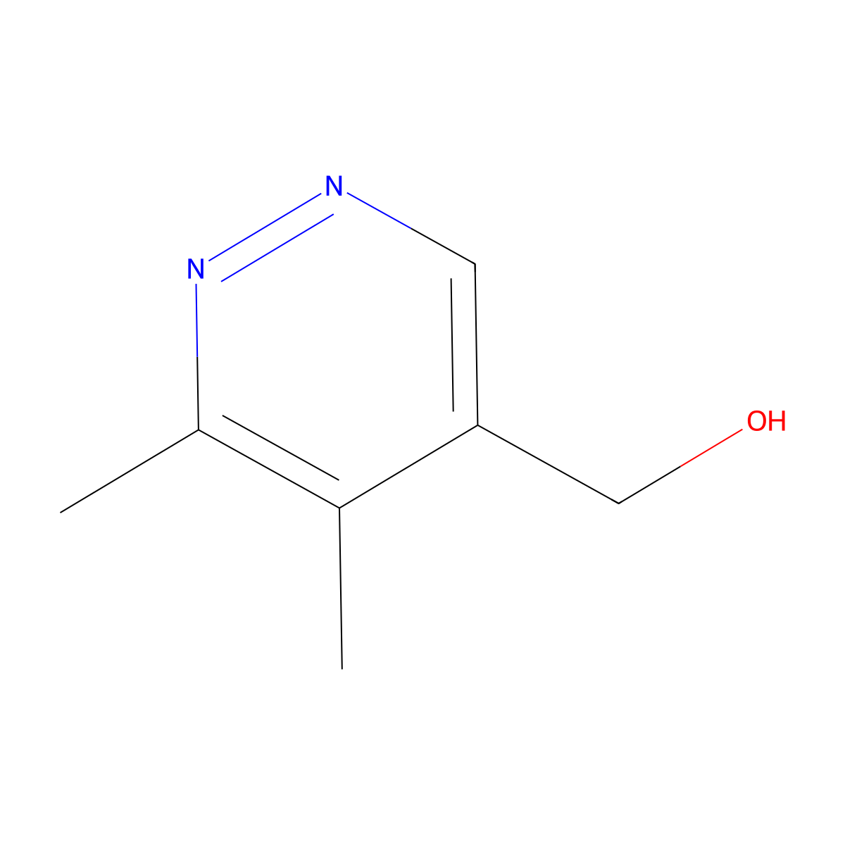 (5,6-Dimethylpyridazin-4-yl)methanol molecular structure, CAS 2839139-29-4