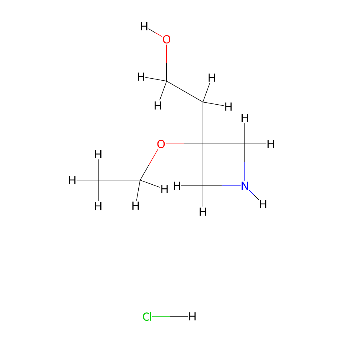 2-(3-Ethoxyazetidin-3-yl)ethan-1-ol hydrochloride molecular structure, CAS 2839139-33-0