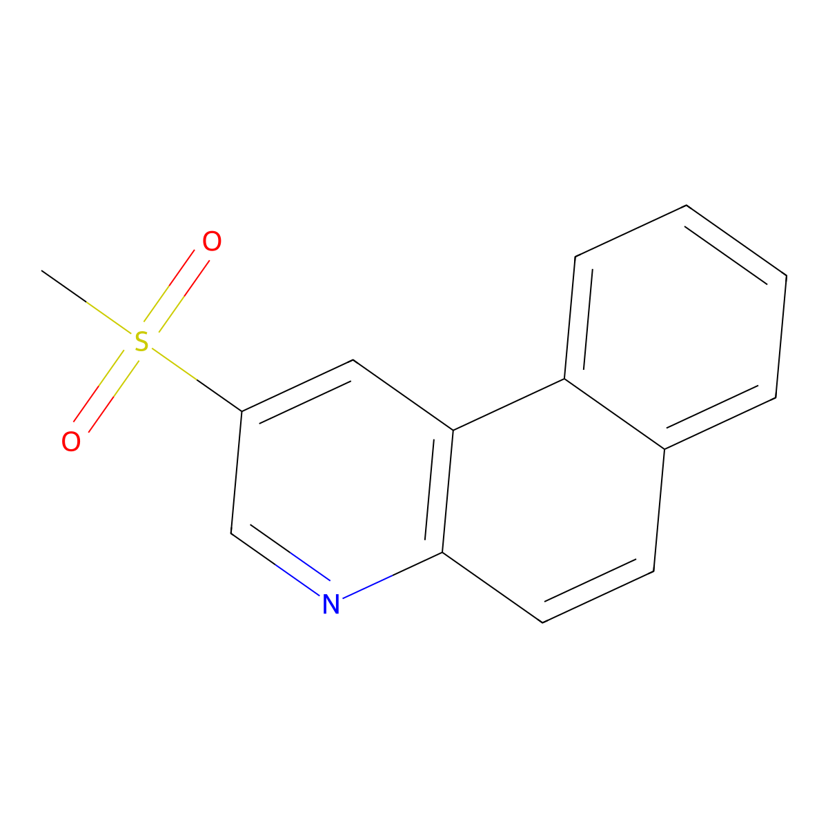 2-Methanesulfonylbenzo[f]quinoline molecular structure, CAS 2839139-34-1